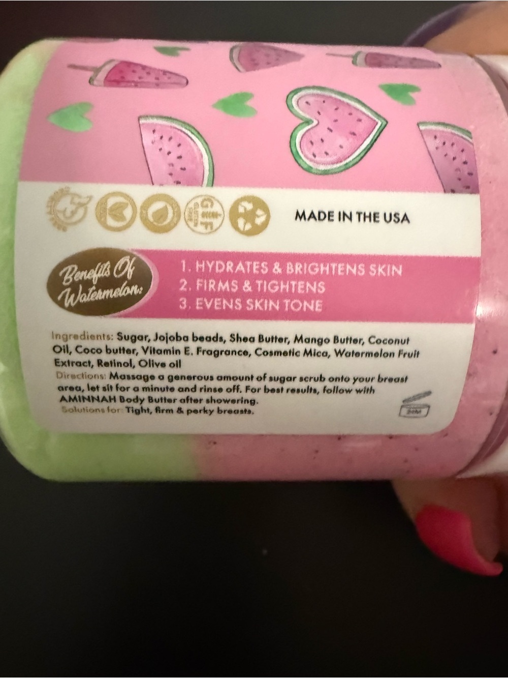 Beauty Bundle 3 piece set includes Aminnah watermelon scrub! All NWT - Picture 6 of 6